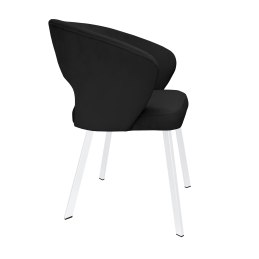 Krzesło tapicerowane AURA na białej nodze PROFIL MG19 do jadalni salonu