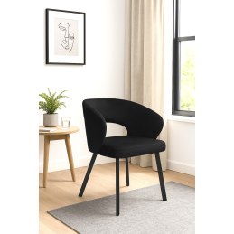 Krzesło tapicerowane AURA na białej nodze PROFIL MG19 do jadalni salonu