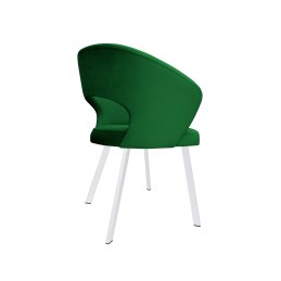 Krzesło tapicerowane AURA na białej nodze PROFIL MG25 do jadalni salonu