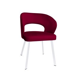 Krzesło tapicerowane AURA na białej nodze PROFIL MG31 do jadalni salonu