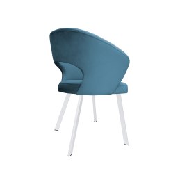 Krzesło tapicerowane AURA na białej nodze PROFIL MG33 do jadalni salonu