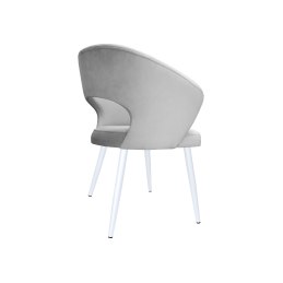 Krzesło tapicerowane AURA na białej nodze PROFIL MG39 do jadalni salonu