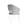 Krzesło tapicerowane AURA na białej nodze PROFIL MG39 do jadalni salonu