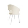 Krzesło tapicerowane AURA na białej nodze PROFIL MG50 do jadalni salonu