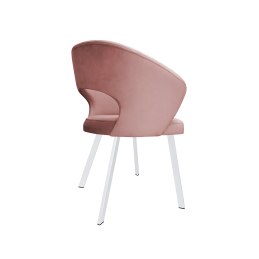 Krzesło tapicerowane AURA na białej nodze PROFIL MG58 do jadalni salonu