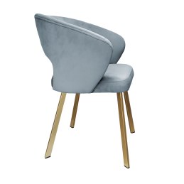 Krzesło tapicerowane AURA nogi złote PROFIL BL06 do jadalni