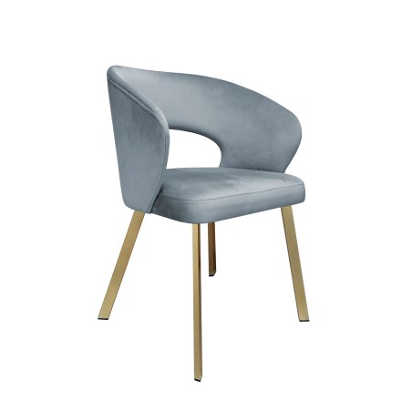 Krzesło tapicerowane AURA nogi złote PROFIL BL06 do jadalni