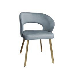 Krzesło tapicerowane AURA nogi złote PROFIL BL06 do jadalni