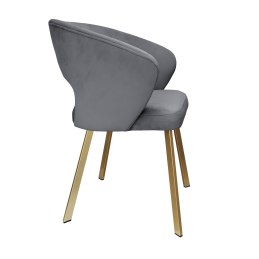 Krzesło tapicerowane AURA nogi złote PROFIL BL14 do jadalni