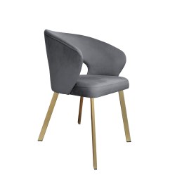 Krzesło tapicerowane AURA nogi złote PROFIL BL14 do jadalni