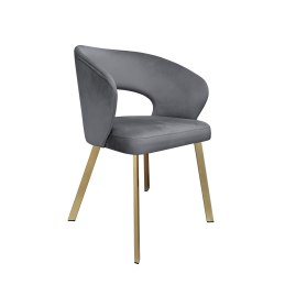 Krzesło tapicerowane AURA nogi złote PROFIL BL14 do jadalni