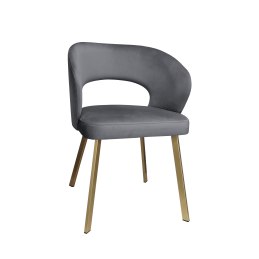 Krzesło tapicerowane AURA nogi złote PROFIL BL14 do jadalni