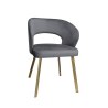 Krzesło tapicerowane AURA nogi złote PROFIL BL14 do jadalni