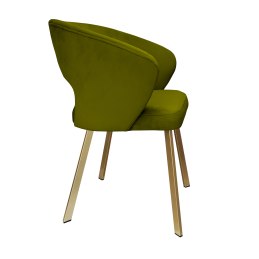 Krzesło tapicerowane AURA nogi złote PROFIL BL75 do jadalni