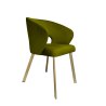 Krzesło tapicerowane AURA nogi złote PROFIL BL75 do jadalni
