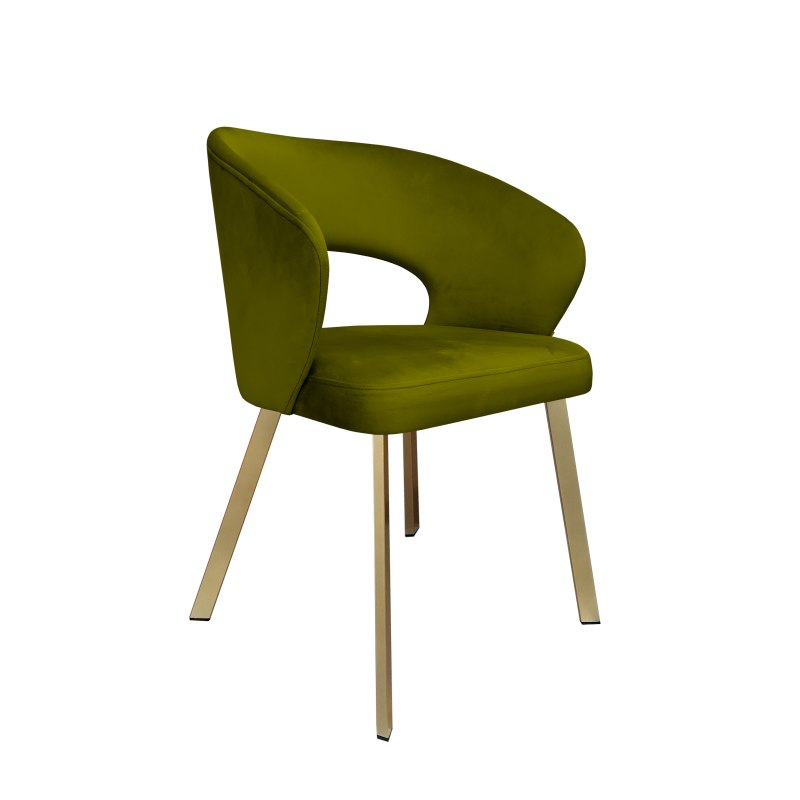 Krzesło tapicerowane AURA nogi złote PROFIL BL75 do jadalni