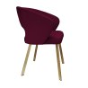 Krzesło tapicerowane AURA nogi złote PROFIL MG02 do jadalni