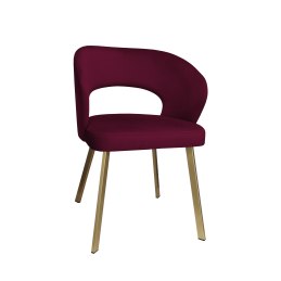 Krzesło tapicerowane AURA nogi złote PROFIL MG02 do jadalni