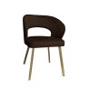 Krzesło tapicerowane AURA nogi złote PROFIL MG05 do jadalni