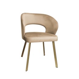 Krzesło tapicerowane AURA nogi złote PROFIL MG06 do jadalni