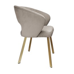 Krzesło tapicerowane AURA nogi złote PROFIL MG09 do jadalni
