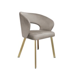 Krzesło tapicerowane AURA nogi złote PROFIL MG09 do jadalni