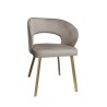 Krzesło tapicerowane AURA nogi złote PROFIL MG09 do jadalni