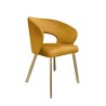 Krzesło tapicerowane AURA nogi złote PROFIL MG15 do jadalni