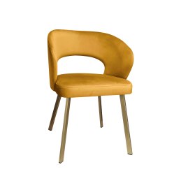 Krzesło tapicerowane AURA nogi złote PROFIL MG15 do jadalni