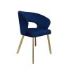 Krzesło tapicerowane AURA nogi złote PROFIL MG16 do jadalni