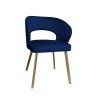 Krzesło tapicerowane AURA nogi złote PROFIL MG16 do jadalni