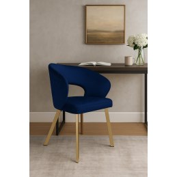 Krzesło tapicerowane AURA nogi złote PROFIL MG16 do jadalni