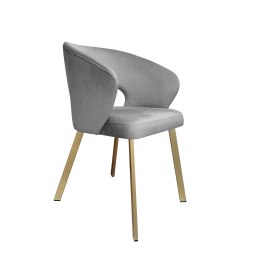 Krzesło tapicerowane AURA nogi złote PROFIL MG17 do jadalni