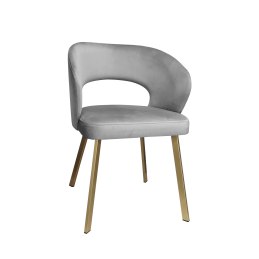 Krzesło tapicerowane AURA nogi złote PROFIL MG17 do jadalni