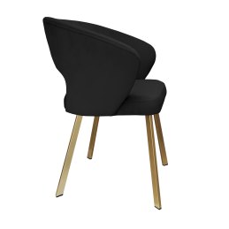 Krzesło tapicerowane AURA nogi złote PROFIL MG19 do jadalni