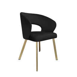 Krzesło tapicerowane AURA nogi złote PROFIL MG19 do jadalni