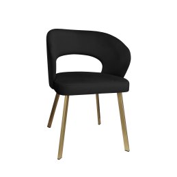 Krzesło tapicerowane AURA nogi złote PROFIL MG19 do jadalni