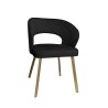 Krzesło tapicerowane AURA nogi złote PROFIL MG19 do jadalni