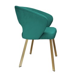 Krzesło tapicerowane AURA nogi złote PROFIL MG20 do jadalni