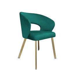 Krzesło tapicerowane AURA nogi złote PROFIL MG20 do jadalni