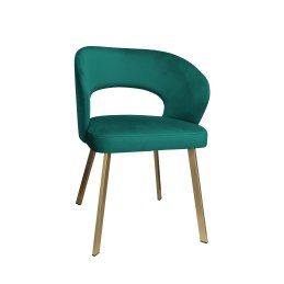 Krzesło tapicerowane AURA nogi złote PROFIL MG20 do jadalni