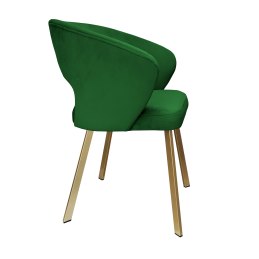 Krzesło tapicerowane AURA nogi złote PROFIL MG25 do jadalni