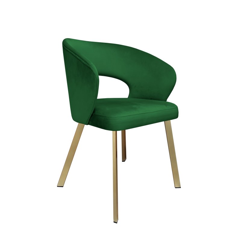 Krzesło tapicerowane AURA nogi złote PROFIL MG25 do jadalni