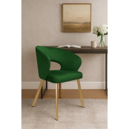 Krzesło tapicerowane AURA nogi złote PROFIL MG25 do jadalni