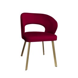 Krzesło tapicerowane AURA nogi złote PROFIL MG31 do jadalni