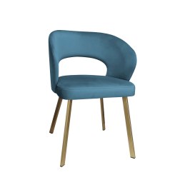 Krzesło tapicerowane AURA nogi złote PROFIL MG33 do jadalni