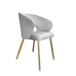 Krzesło tapicerowane AURA nogi złote PROFIL MG39 do jadalni