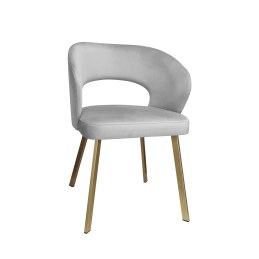 Krzesło tapicerowane AURA nogi złote PROFIL MG39 do jadalni