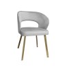 Krzesło tapicerowane AURA nogi złote PROFIL MG39 do jadalni