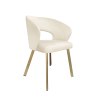 Krzesło tapicerowane AURA nogi złote PROFIL MG50 do jadalni